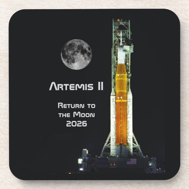 Porta-copo Artemis II Moon Mission (Frente)