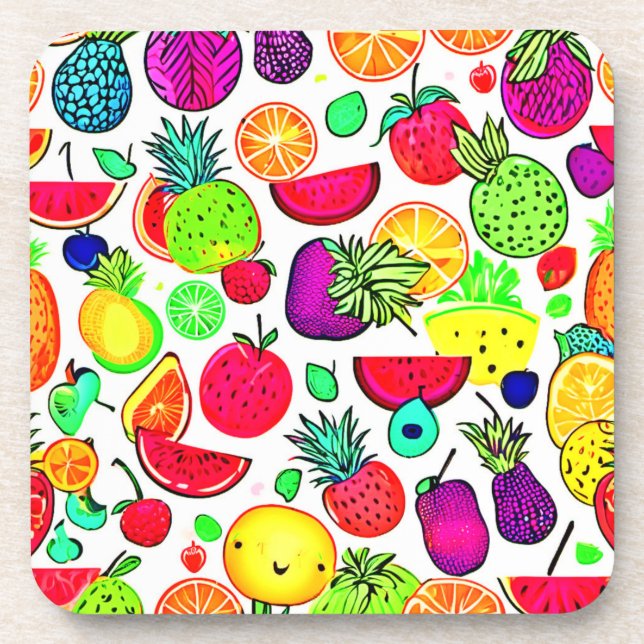 Porta-copo Artéria Colorida do Fruta Orchard (Frente)