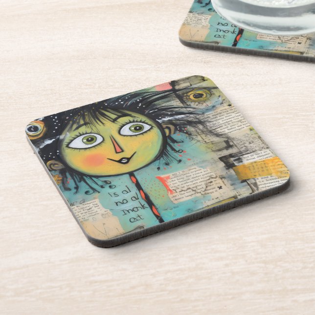 Porta-copo ArtLady 17 Encantada e angustiada (Left Side)