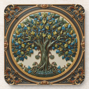 Porta-copo Árvore da vida de William Morris Vintage pré-rafae