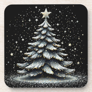 Porta-copo Árvore de Natal Elegante Com Decorações Brilhantes