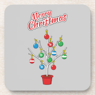 Porta-copo Árvore do Ramal de Natal - Feliz Natal