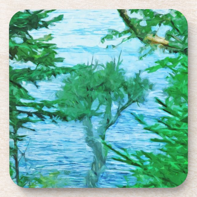 Porta-copo Árvore espirituosa antiga em Abstrato (Frente)