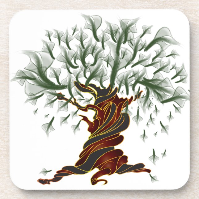 Porta-copo Árvore torcida (Frente)