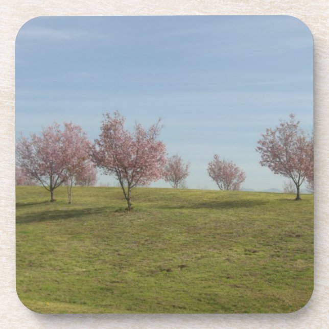 Porta-copo Árvores de Cerejeira em Flor (Frente)