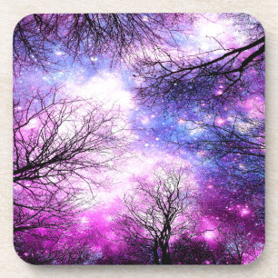 Porta-copo Árvores Negras Fuchsia - Espaço Violeta