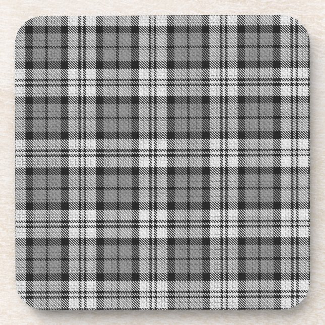 Porta-copo Ash Cinza Blackwatch Campbell Tartan Xadrez (Frente)