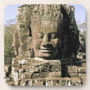 Porta-copo Ásia, Camboja, Siem Reap. Angkor Thom, cabeças de