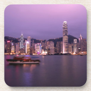 Porta-copo Ásia, China, Hong Kong, horizonte da cidade e