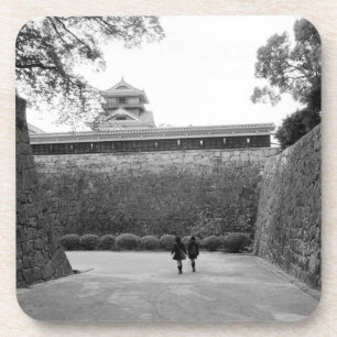 Porta-copo Ásia, Japão, Kumamoto. Principal caminho e fosso,