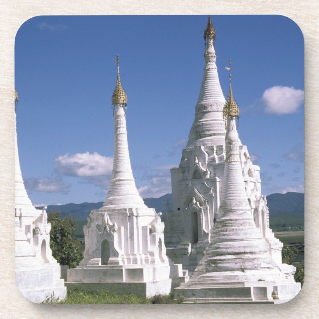 Porta-copo Ásia, Mianmar, Lago Inle. Pagodes. 2 (Frente)