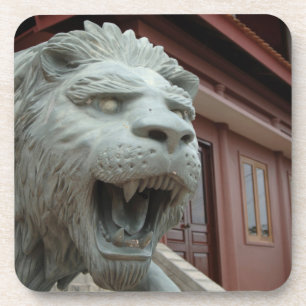 Porta-copo Ásia, Vietnã. Escultura de leão em Chau Doc