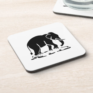 Porta-copo Asian Elephants Ahead Thai Elephant Trekking Sign