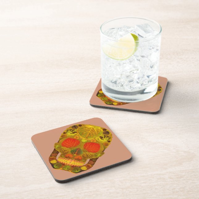 Porta-copo Aspen Folha Crânio 12 (Lado Direito)