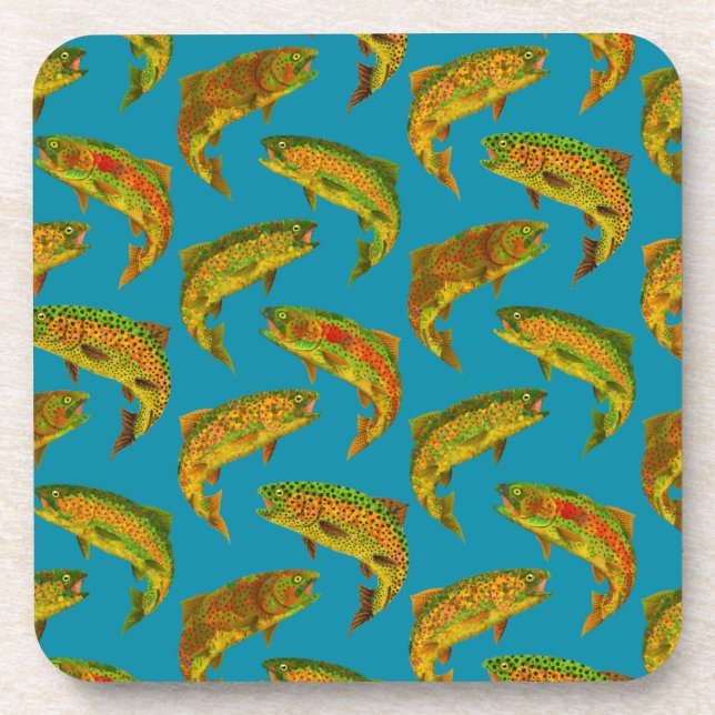 Porta-copo Aspen Leaf Rainbow Pattern Invisível 2018 (Frente)
