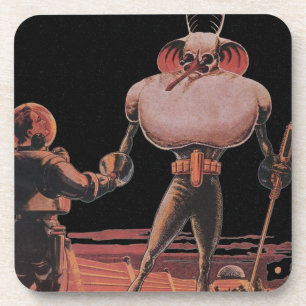 Porta-copo Astronauta de Vintage Science Ficke Agita Alieníge