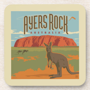 Porta-copo Austrália Ayers Rock Kangaroos