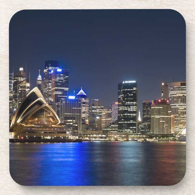 Porta-copo Austrália, Sydney. Horizonte com Casa da Ópera vis (Frente)