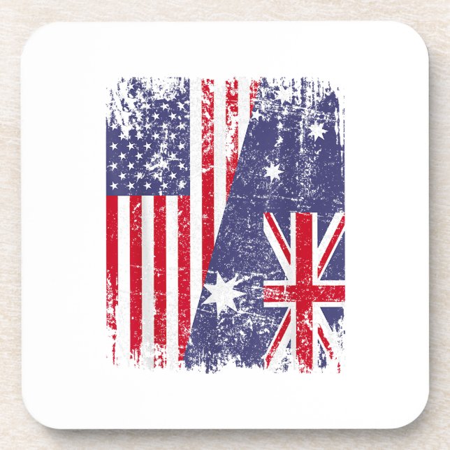 Porta-copo AUSTRALIANA ROOTS Half American Flag AUSTRÁLIA (Frente)