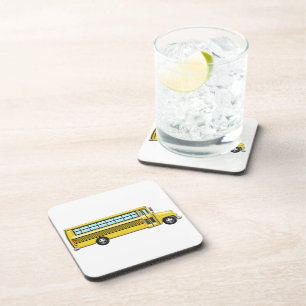 Porta-copo Auto escolar amarelo super