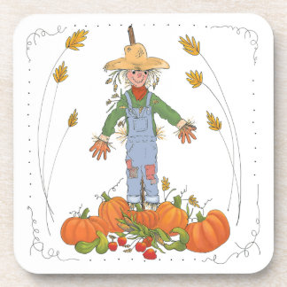 Porta-copo Autumn Harvest Scarecrow em Pumpkin Patch