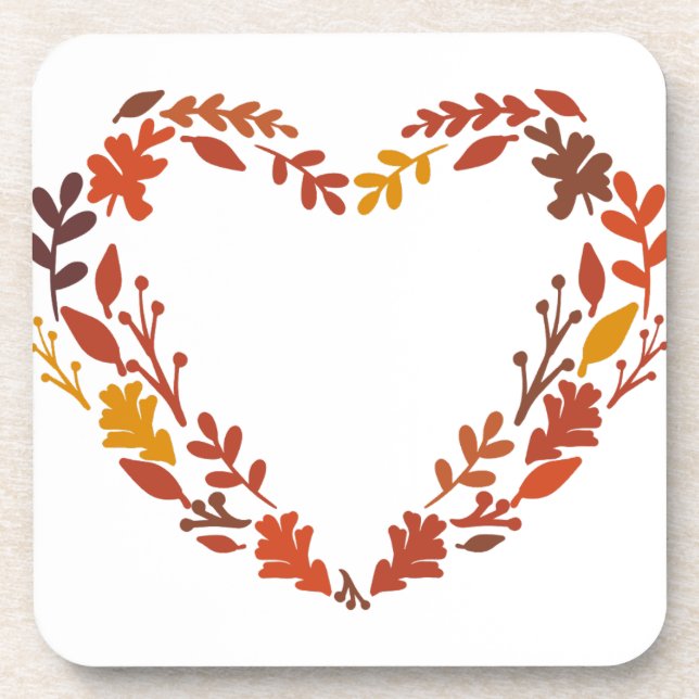 PORTA-COPO AUTUMN LEAF HEART (Frente)