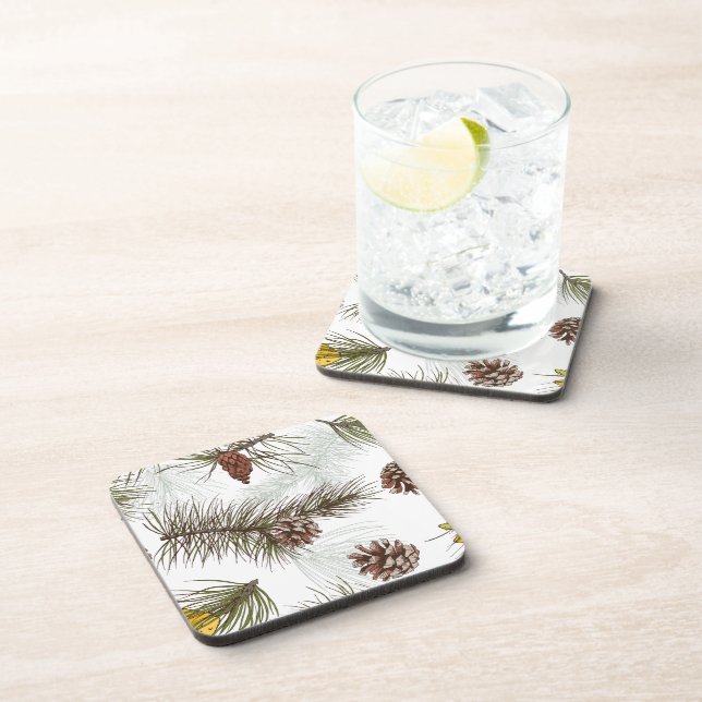 Porta-copo Autumn Pine Cones (Lado Direito)