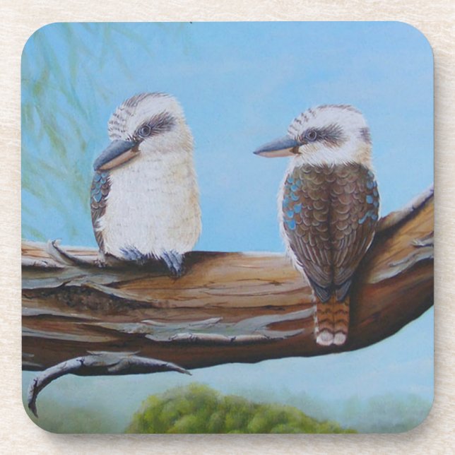 Porta-copo Ave Australiano Kookaburras Gumtree (Frente)