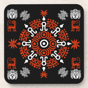 Porta-copo Aztec Art Home Decor Mexicano