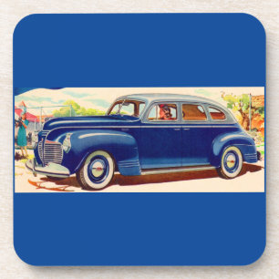 Porta-copo azul 1941 Plymouth