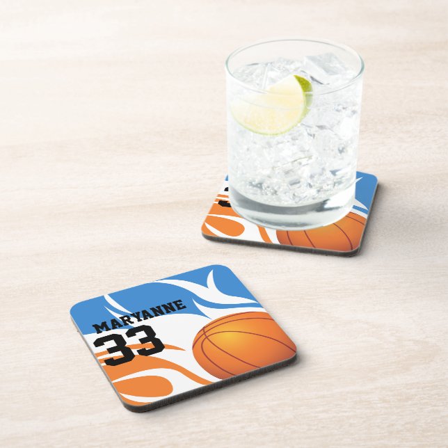 Porta-copo Azul e Laranja de Basquete de Alojamento Personali (Lado Direito)