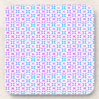 Porta-copo Azul e rosa estampado