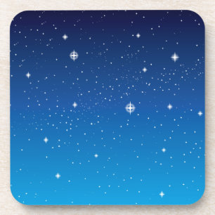 Porta-copo Azul profundo céu noturno estrelado