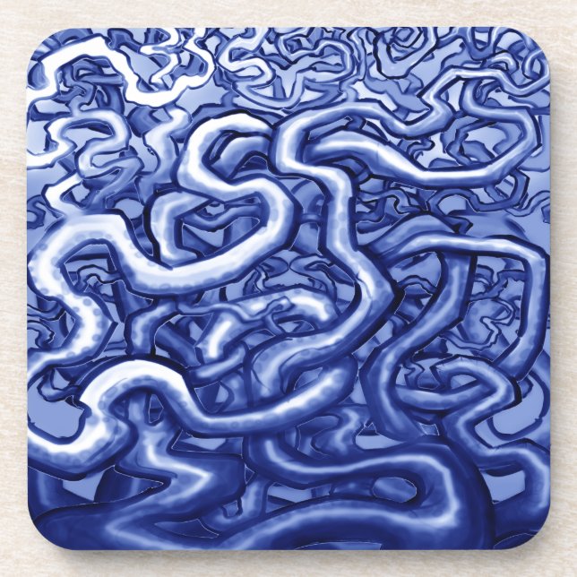 Porta-copo Azul-Vinha (Frente)