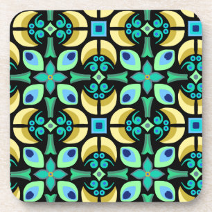 Porta-copo azulejo abstrato