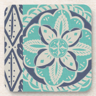 Porta-copo Azulejo Batik Azul IV