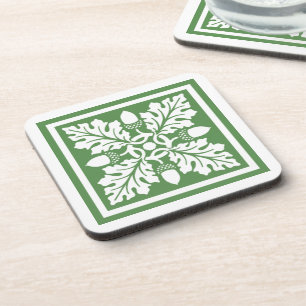 Porta-copo Azulejo Glade Greent Acorn e Leaf