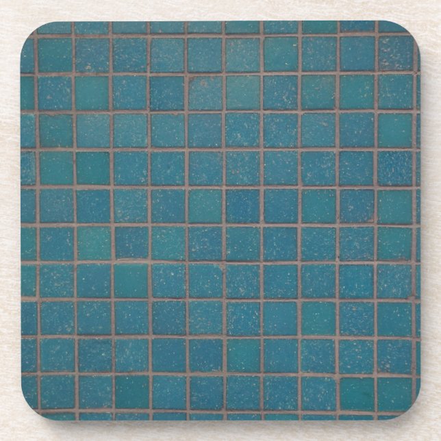 Porta-copo azulejos com manchas azuis (Frente)