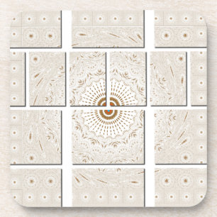 Porta-copo Azulejos de canvas Floral de Parede Hakuna Matata