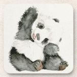 Porta-copo Baby Panda | Cuta e Furto<br><div class="desc">Este impressão de aquarela apresenta um panda macio e pelado  | Por Melissa Wang</div>