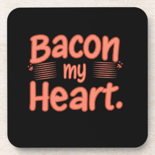 Porta-copo Bacon Meu Coração