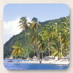 Porta-copo Baía Marigot, Santa Lúcia, Caribe