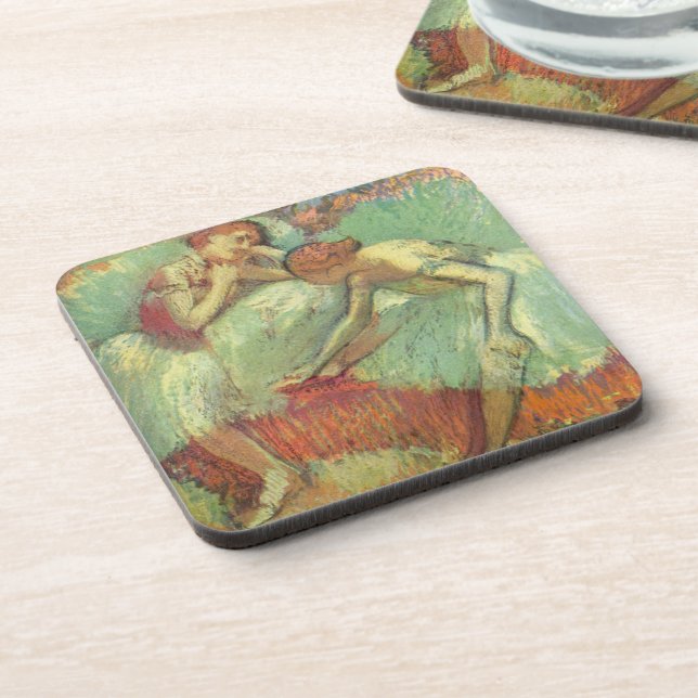 Porta-copo Bailarinas em Verde de Edgar Degas, Balé Antigo (Left Side)