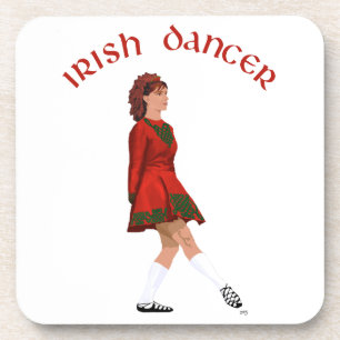 Porta-copo Bailarino Irlandês de Sapato Macio de Vermelho