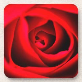 Porta-copo Balaustre de flor de rosa vermelha