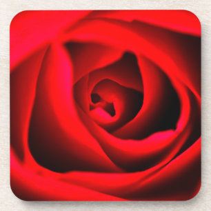 Porta-copo Balaustre de flor de rosa vermelha