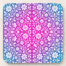 Balcão de plástico duro floral Boho