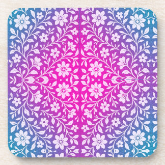 Porta-copo Balcão de plástico duro floral Boho