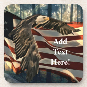 Porta-copo Bald Eagle American Flag Country Road Bepra Coa