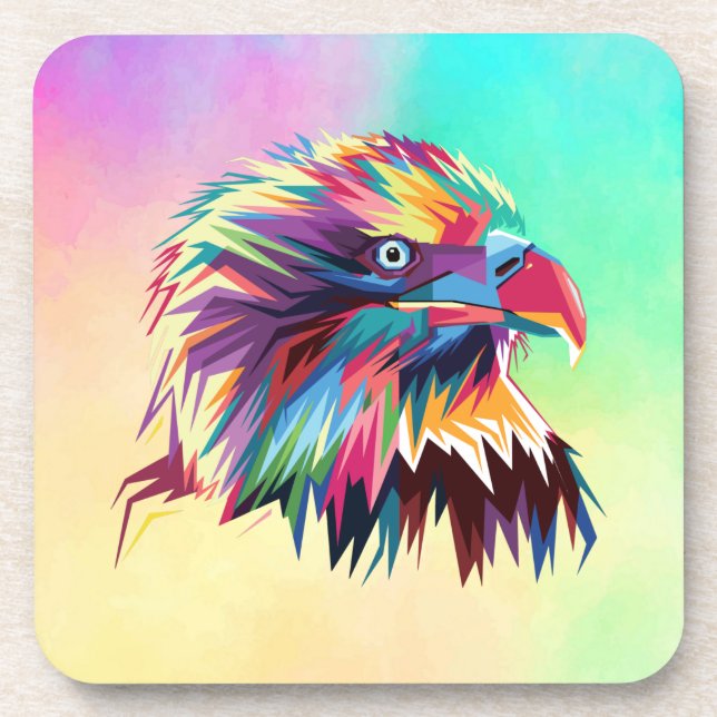 Porta-copo Bald Eagle - Design Geométrico Prismático - 80590 (Frente)